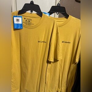 Columbia Men's Mustard Short Sleeve Tee 2 available